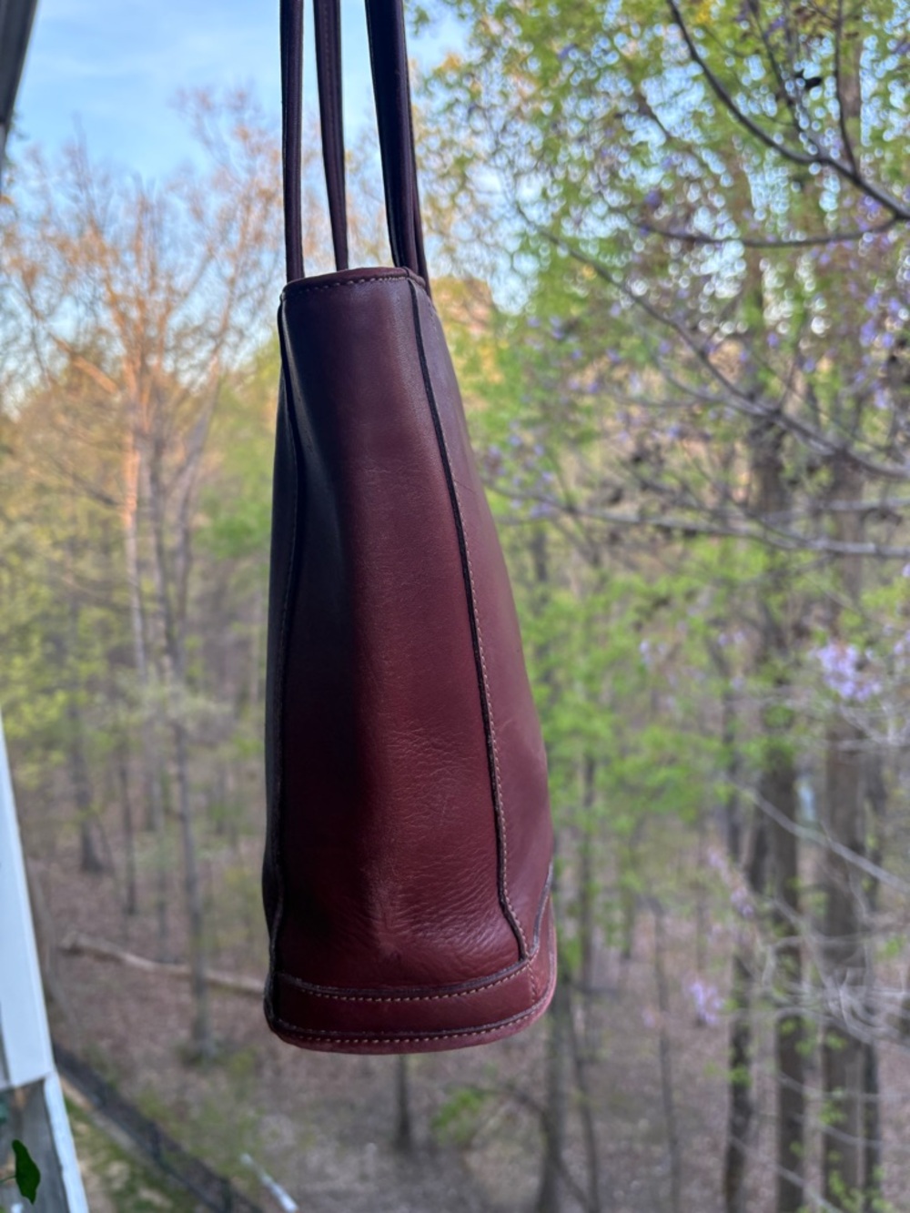 Vintage Coach Bleecker Bucket Tote | USA 1995 | Burgundy | 9303 | Hangtag | GUC - Picture 14 of 16